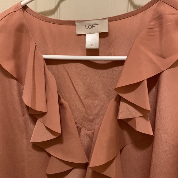 Loft peach blouse /M - Picture 2 of 2